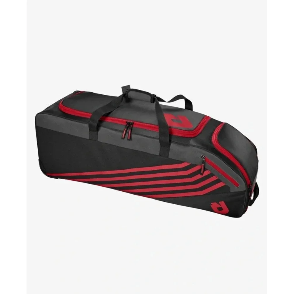 New DEMARINI Momentum 2.0 Wheeled Baseball Softball Equipment Bat Bag Black Red